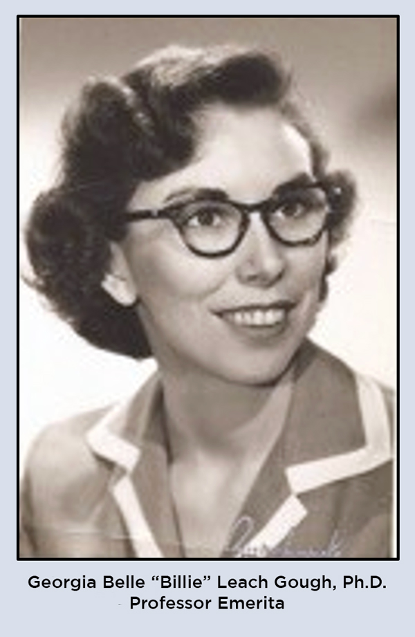 Billie as a young woman in this black-and-white photo.